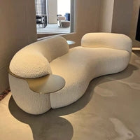 Gaomi One Tree Furniture Company Divano Angolare Curvo in Tessuto Bouclé