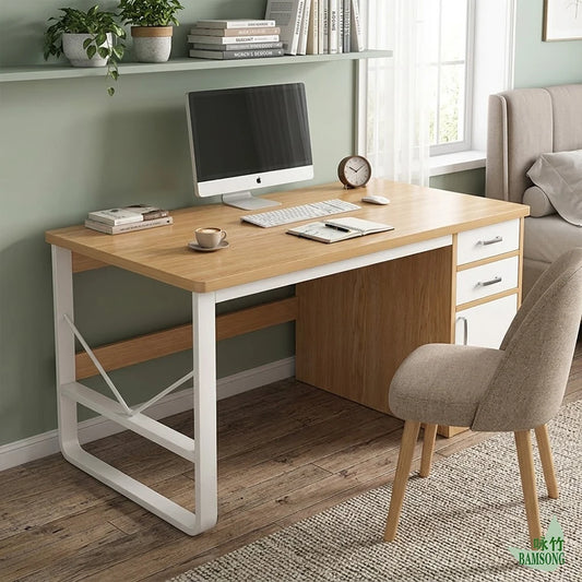 Scrivania da Ufficio Moderna in MDF e Metallo 1601827297866