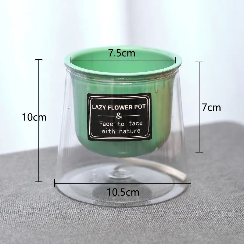 Vaso da Fiori Auto-Irrigante in Plastica 1601873201942